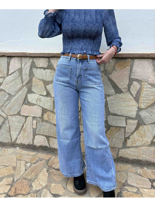 PANTALON VAQUERO WIDE LEG