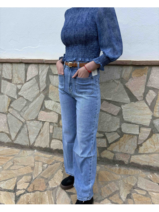 PANTALON VAQUERO WIDE LEG